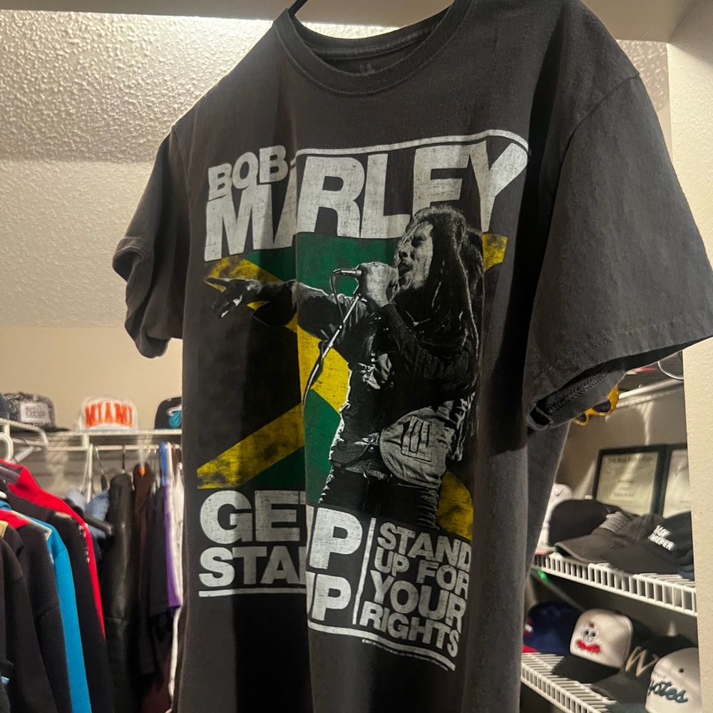 Zion Rootswear Bob Marley Black Tee